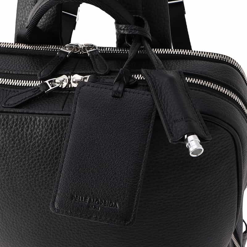 PELLE MORBIDA レザーバックパック "MB065" BLACK