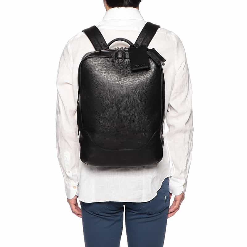 PELLE MORBIDA レザーバックパック "MB065" BLACK