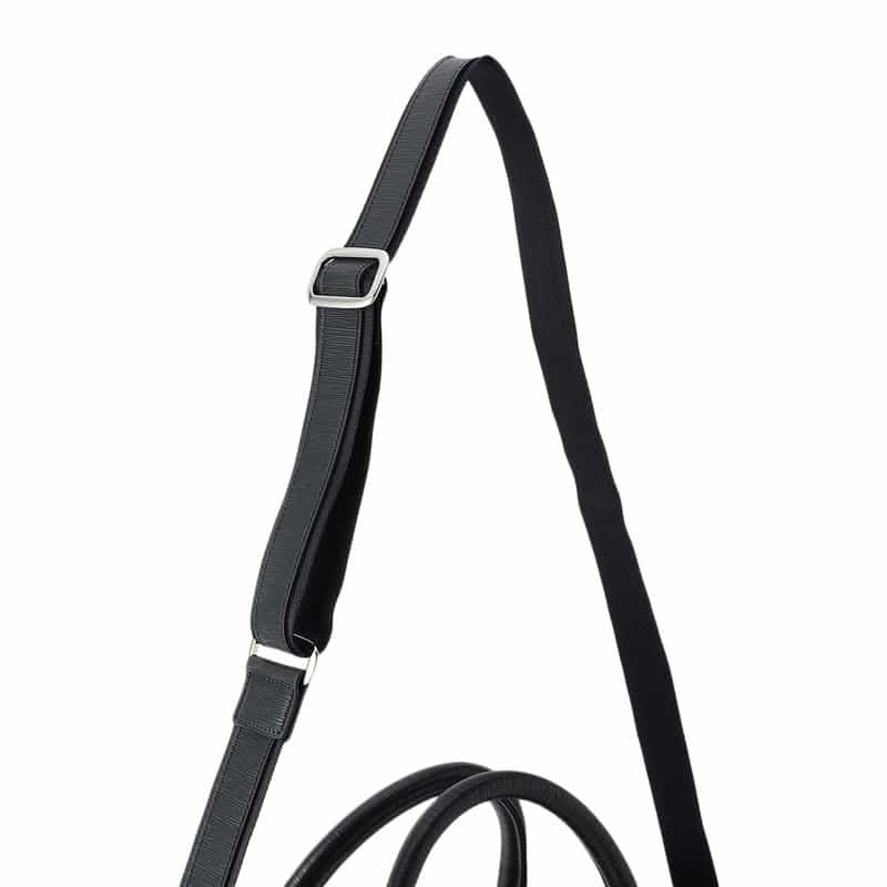 PELLE MORBIDA PELLE MORBIDA<ペッレ モルビダ>型押しレザーダブルブリーフケース NAVY