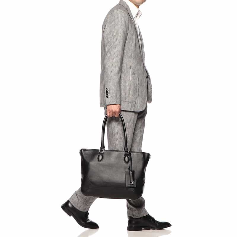 PELLE MORBIDA PELLE MORBIDA＜ペッレ モルビダ＞レザートートバッグ "MB048A" BLACK