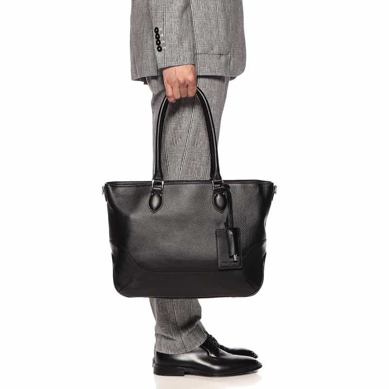 PELLE MORBIDA PELLE MORBIDA＜ペッレ モルビダ＞レザートートバッグ "MB048A" BLACK