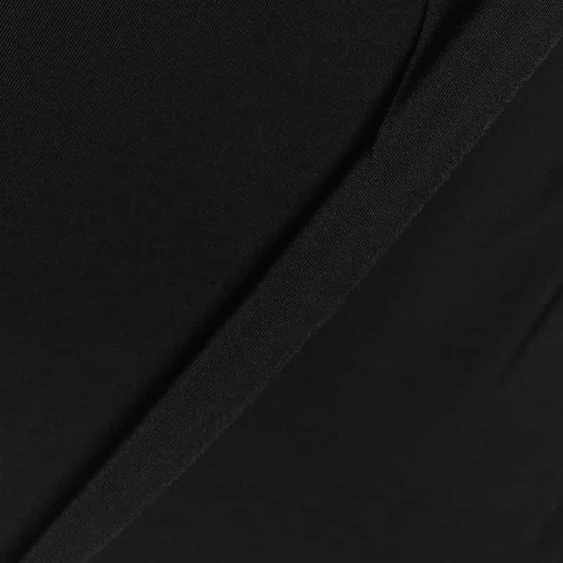 BARNEYS NEW YORK ウォッシャブル 機能素材テーパードパンツ BLACK