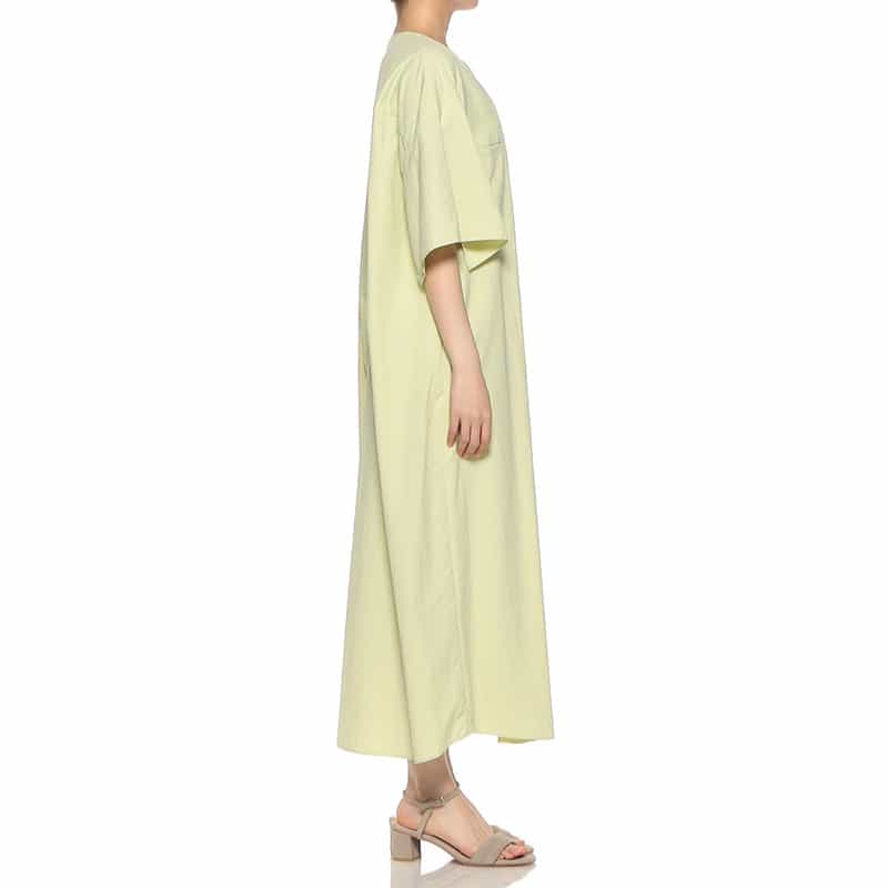 BARNEYS NEW YORK ノーカラー サマードレス LIGHT GREEN