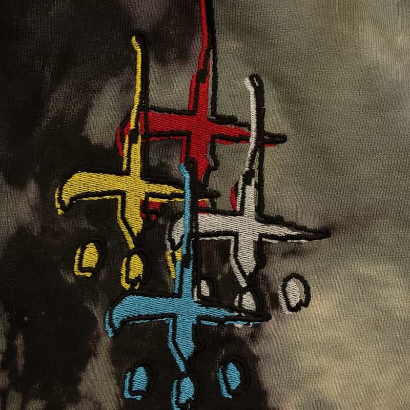 CVTVLIST 限定ブリーチ加工パンツ BLACK