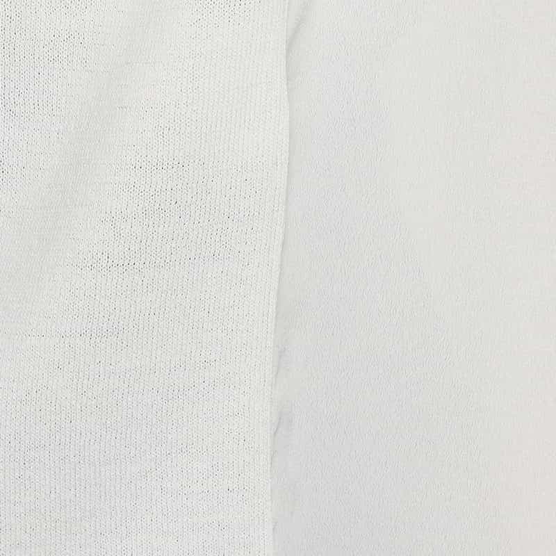 BARNEYS NEW YORK ウォッシャブル コンビネーションオーバーニットプルオーバー WHITE