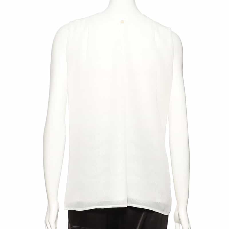 BARNEYS NEW YORK ウォッシャブル レイヤードプルオーバー WHITE