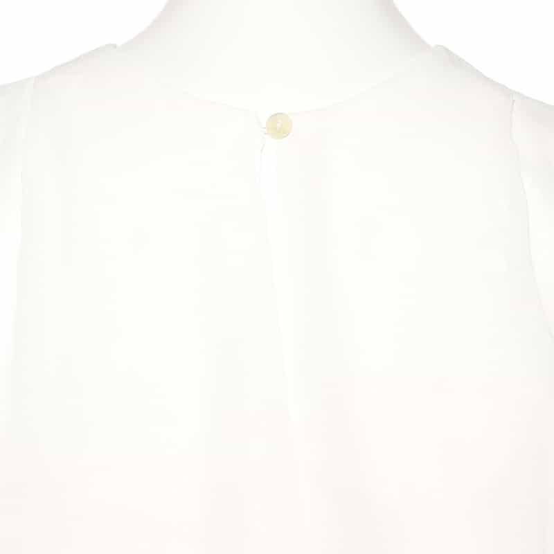 BARNEYS NEW YORK ウォッシャブル レイヤードプルオーバー WHITE