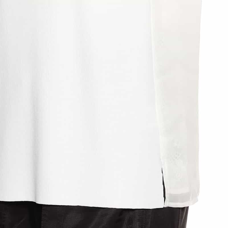 BARNEYS NEW YORK ウォッシャブル レイヤードプルオーバー WHITE