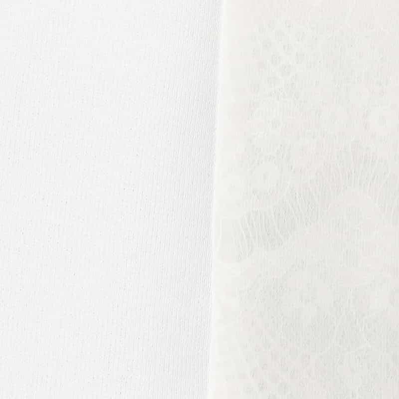 BARNEYS NEW YORK ウォッシャブル レイヤードプルオーバー WHITE