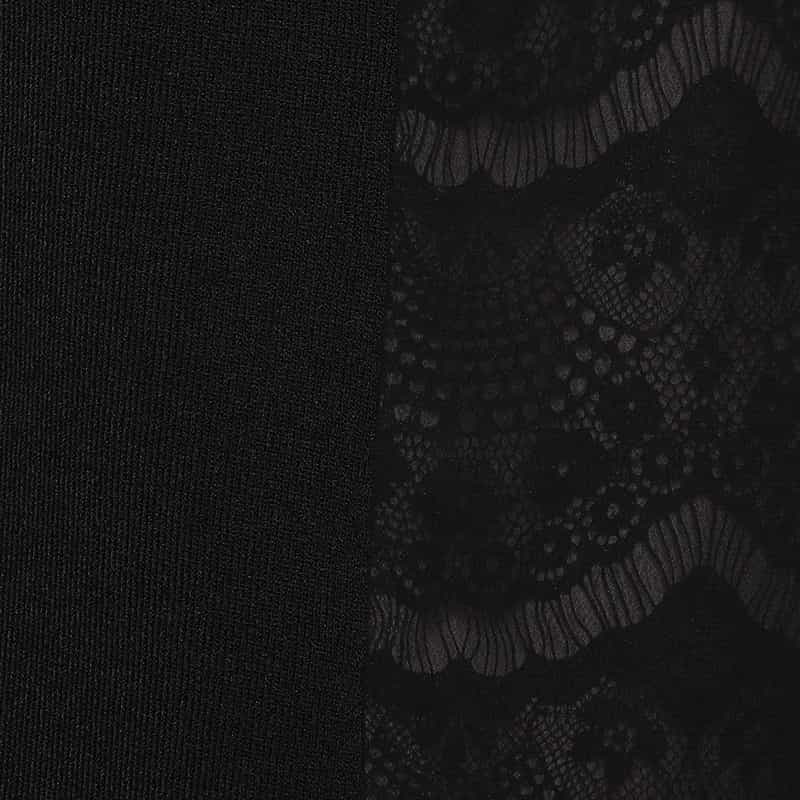 BARNEYS NEW YORK ウォッシャブル レイヤードプルオーバー BLACK