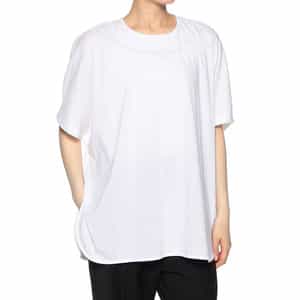 ウォッシャブル バックギャザーデザイン オーバーTシャツ