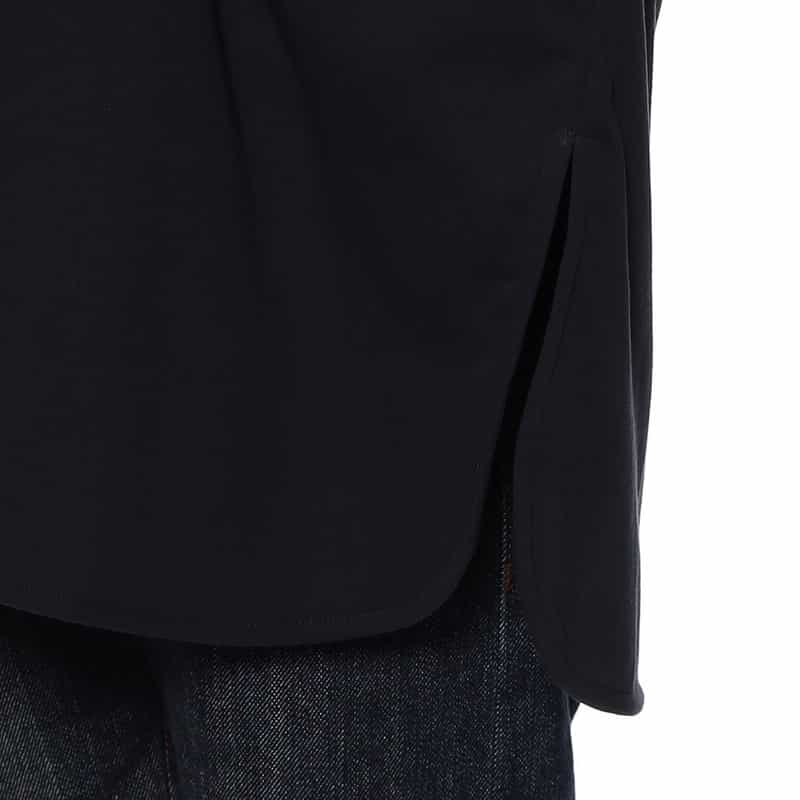 BARNEYS NEW YORK ウォッシャブル バックギャザーデザイン オーバーTシャツ NAVY