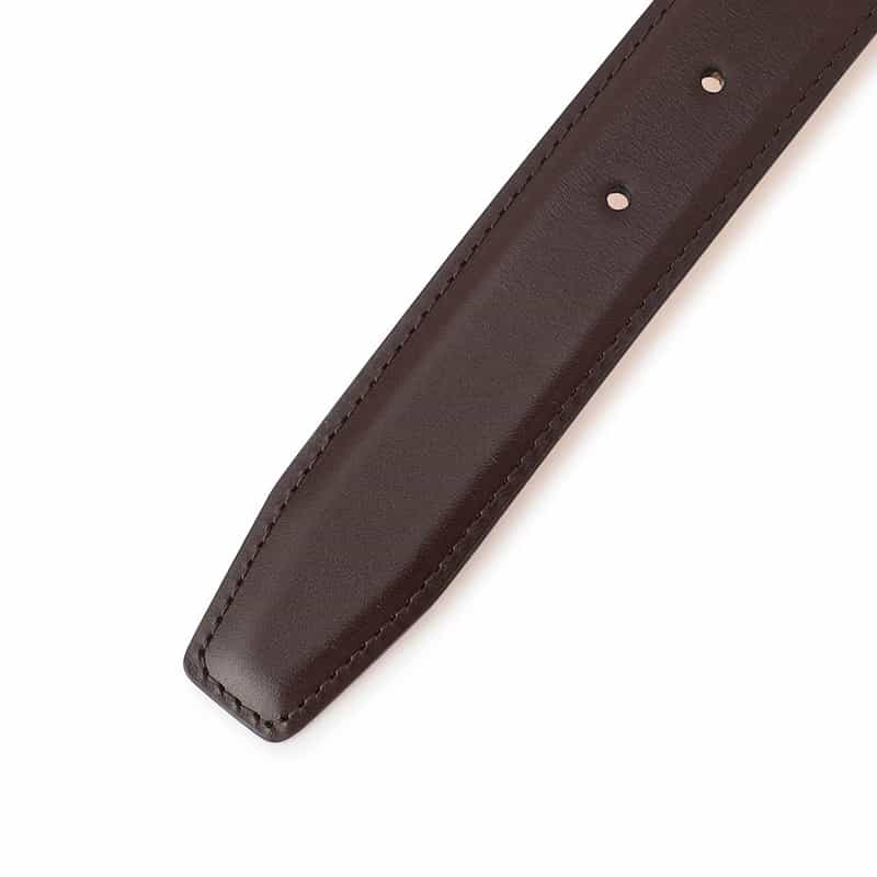 CROCKETT＆JONES CROCKETT＆JONES＜クロケット&ジョーンズ＞レザーベルト DARK BROWN