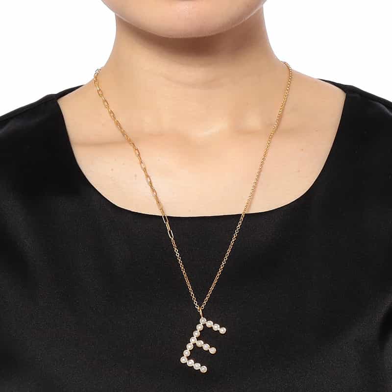 LA SOEUR LA SOEUR＜ラ スール＞ネックレス "E"（パール） NONE