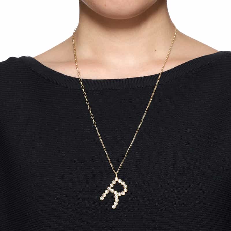 LA SOEUR LA SOEUR＜ラ スール＞ネックレス "R"（パール） NONE