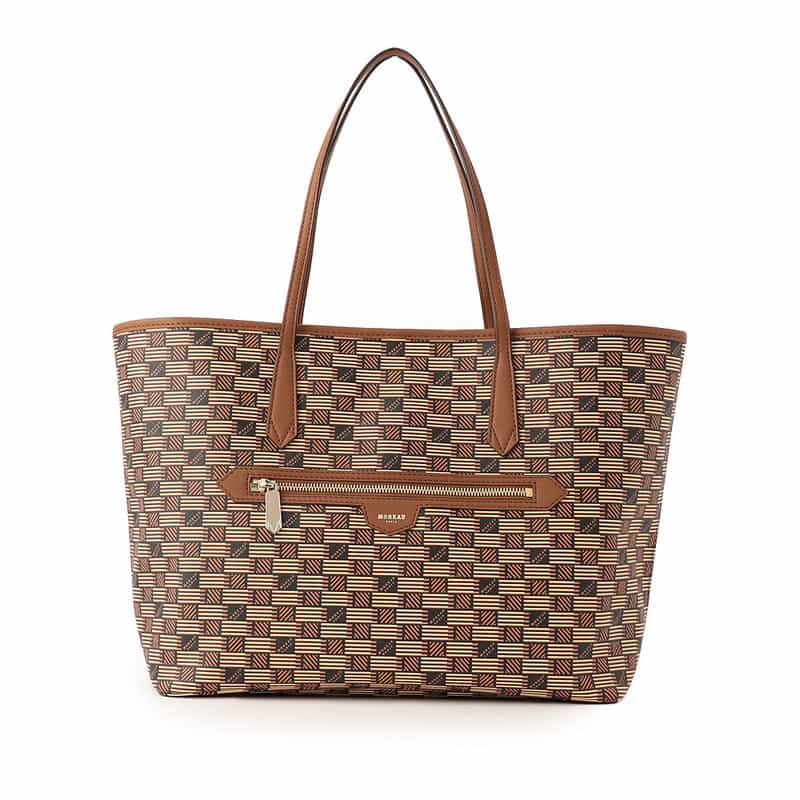 MOREAU PARIS トートバッグ "MONACO" BROWN
