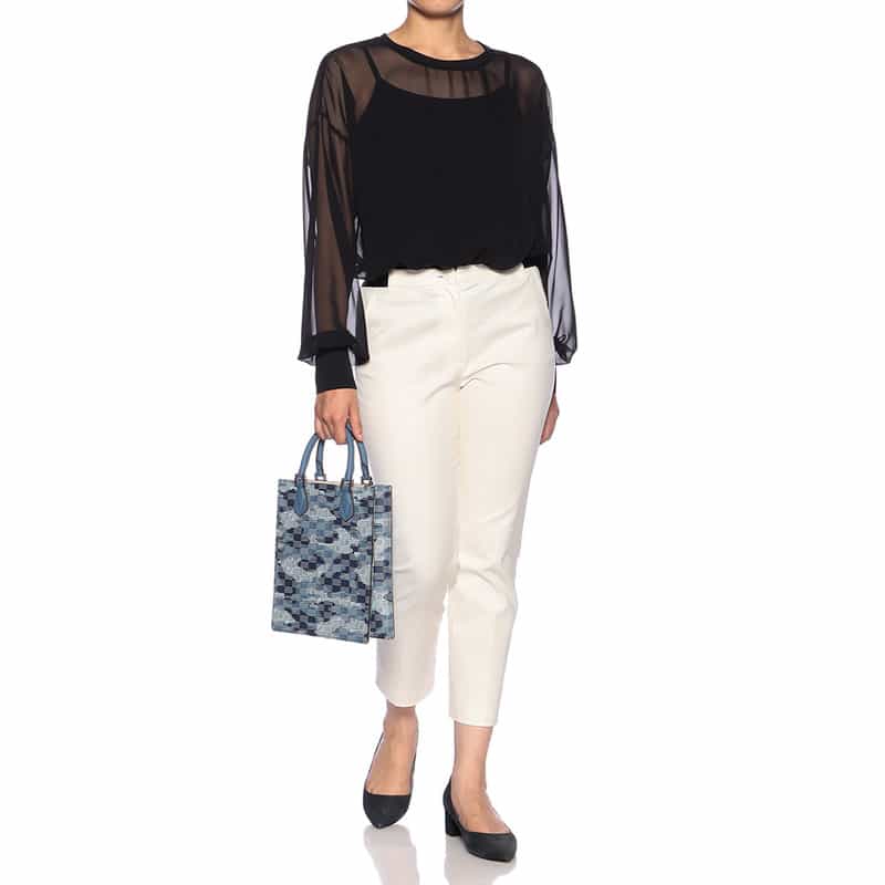 MOREAU PARIS "SUITE" 2WAYトートバッグ BLUE