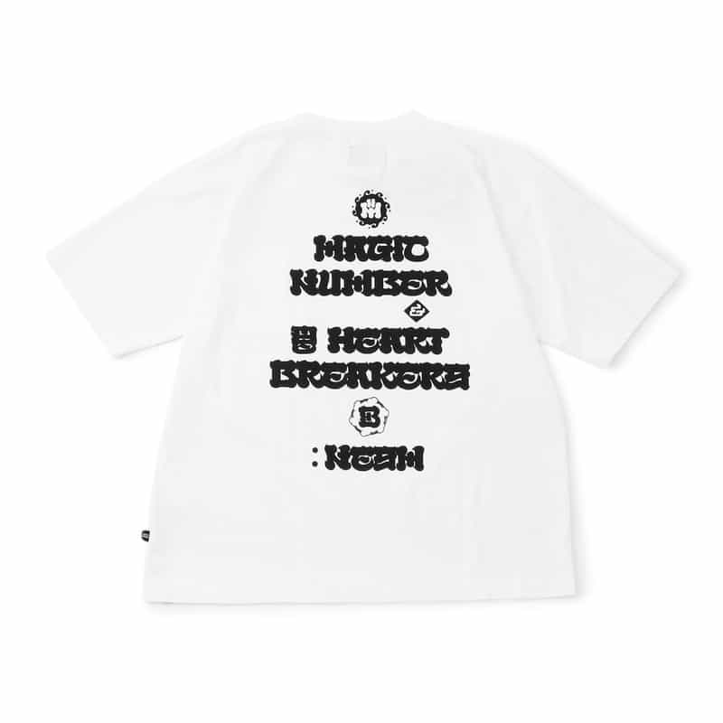 MAGIC NUMBER MAGIC NUMBER X BEDWIN & THE HEARTBREAKERS バーニーズ　ニューヨーク限定バックプリントTシャツ WHITE