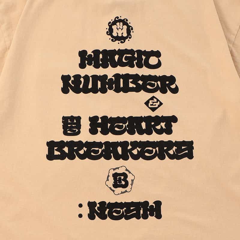 MAGIC NUMBER MAGIC NUMBER X BEDWIN & THE HEARTBREAKERS バーニーズ　ニューヨーク限定バックプリントTシャツ BEIGE
