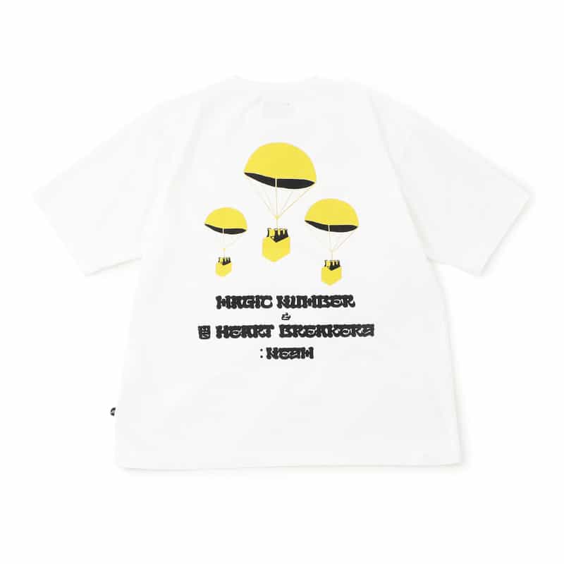 MAGIC NUMBER MAGIC NUMBER X BEDWIN & THE HEARTBREAKERS バーニーズ　ニューヨーク限定バックプリントTシャツ WHITE