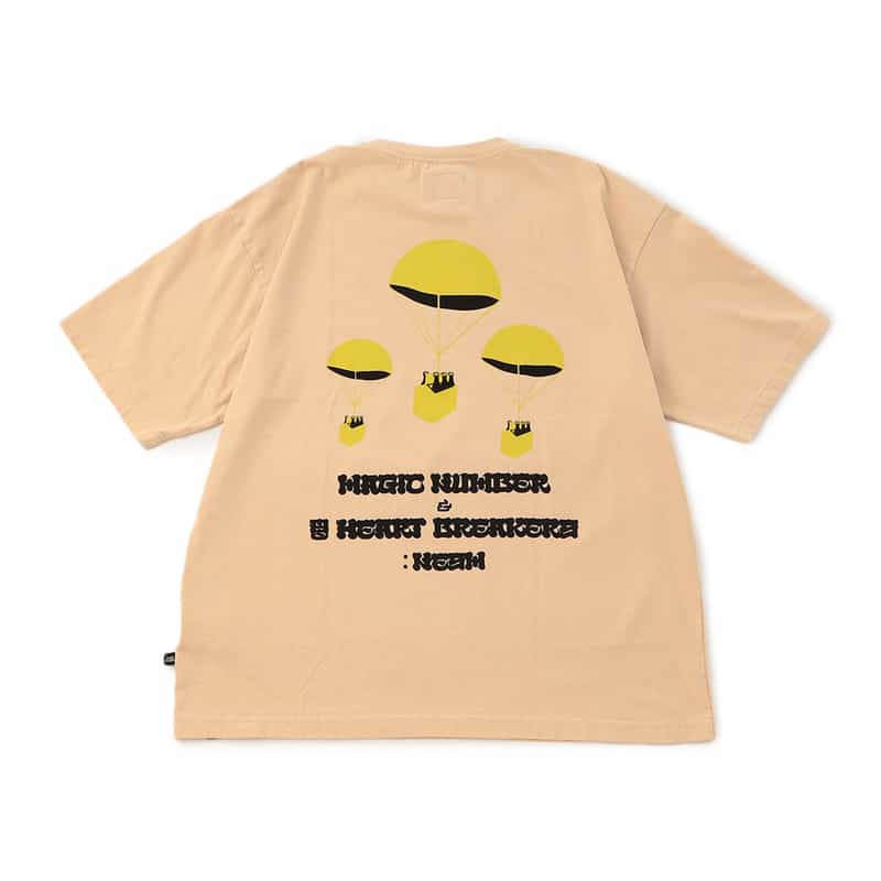 MAGIC NUMBER MAGIC NUMBER X BEDWIN & THE HEARTBREAKERS バーニーズ　ニューヨーク限定バックプリントTシャツ BEIGE