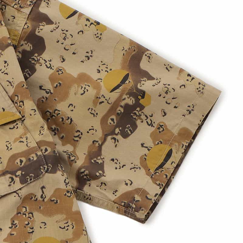 MAGIC NUMBER MAGIC NUMBER X BEDWIN & THE HEARTBREAKERS バーニーズ　ニューヨーク限定カモフラージュ柄ミリタリーシャツ YELLOW