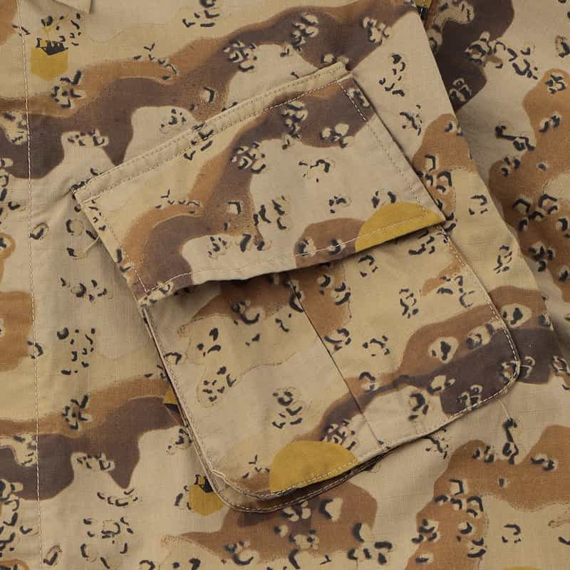 MAGIC NUMBER MAGIC NUMBER X BEDWIN & THE HEARTBREAKERS バーニーズ　ニューヨーク限定カモフラージュ柄ミリタリーシャツ YELLOW