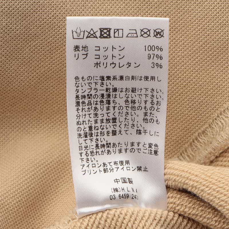 MAGIC NUMBER MAGIC NUMBER X BEDWIN & THE HEARTBREAKERS バーニーズ ニューヨーク限定バックプリント半袖スウェットプルオーバー BEIGE