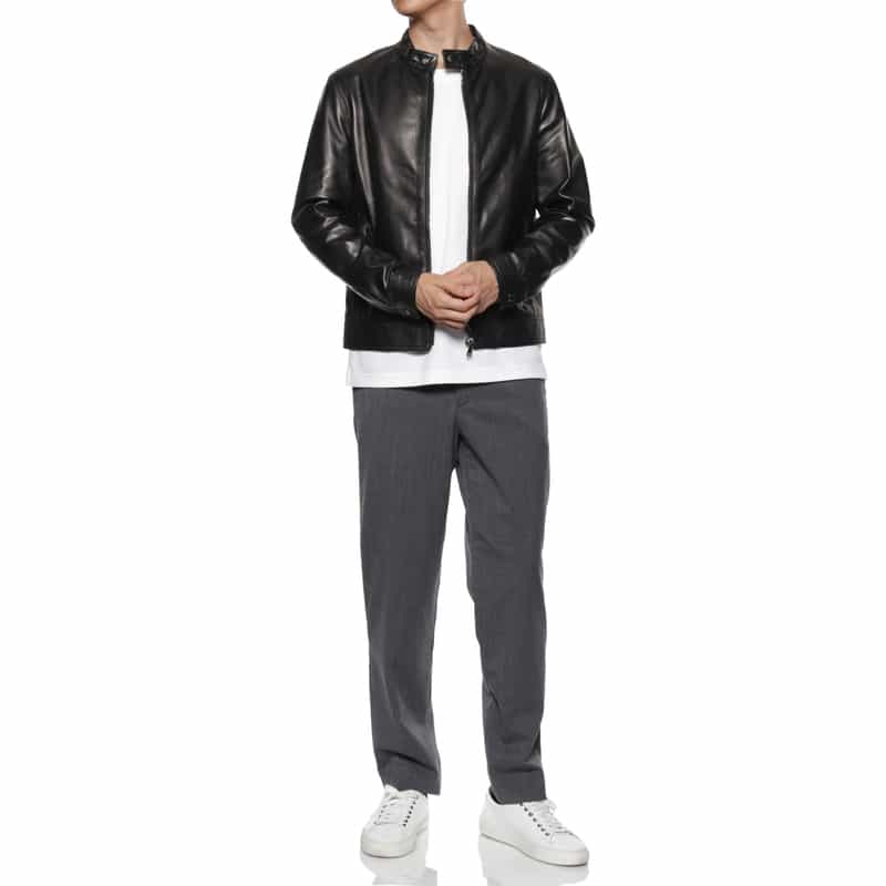 EMMETI EMMETI＜エンメティ＞レザー シングルライダースジャケット"JURI" BLACK