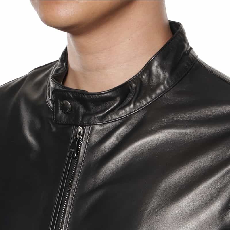 EMMETI EMMETI＜エンメティ＞レザー シングルライダースジャケット"JURI" BLACK