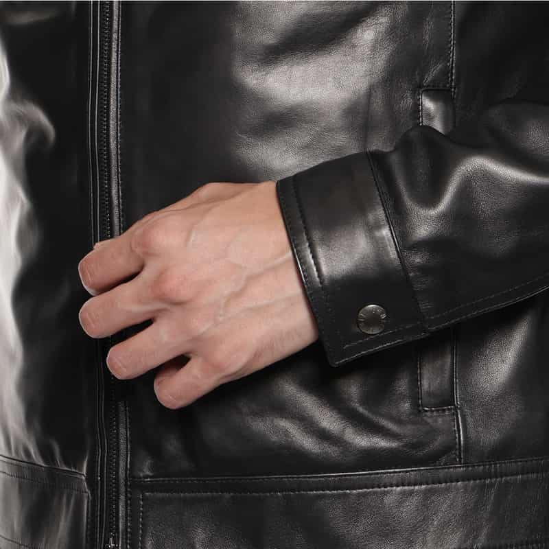 EMMETI EMMETI＜エンメティ＞レザー シングルライダースジャケット"JURI" BLACK