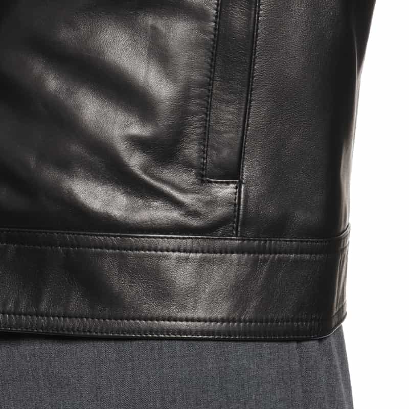 EMMETI EMMETI＜エンメティ＞レザー シングルライダースジャケット"JURI" BLACK