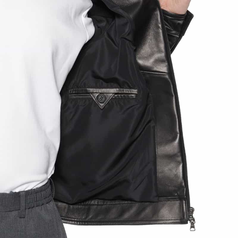 EMMETI EMMETI＜エンメティ＞レザー シングルライダースジャケット"JURI" BLACK