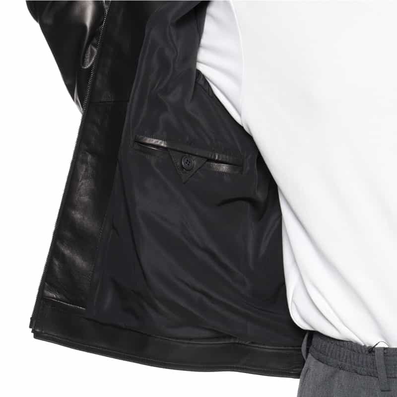 EMMETI EMMETI＜エンメティ＞レザー シングルライダースジャケット"JURI" BLACK