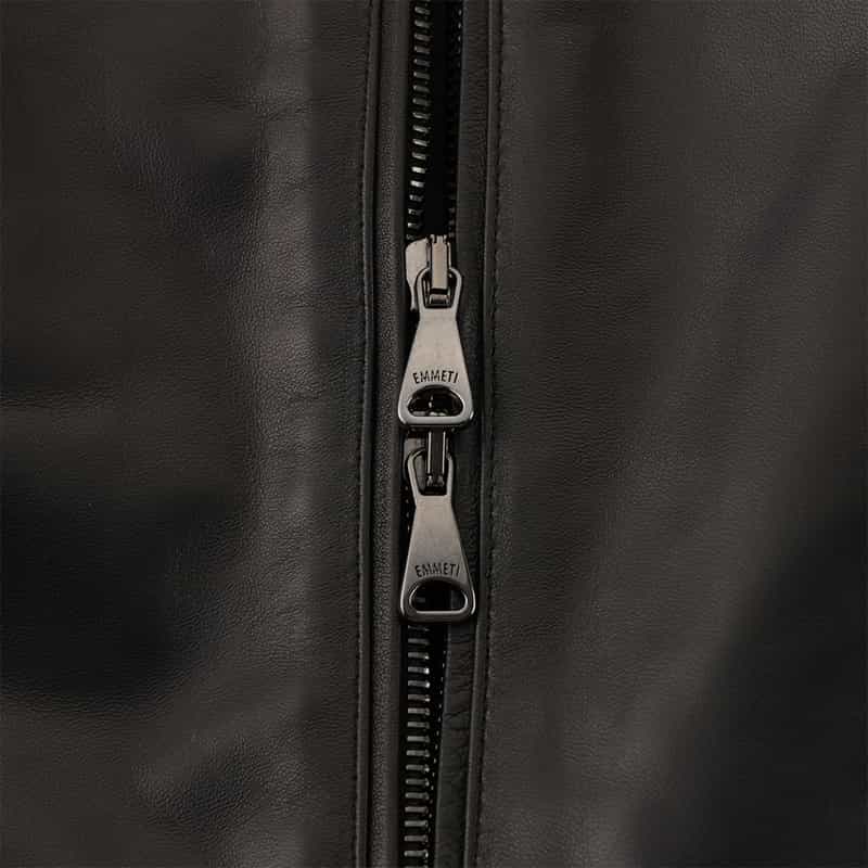 EMMETI EMMETI＜エンメティ＞レザー シングルライダースジャケット"JURI" BLACK