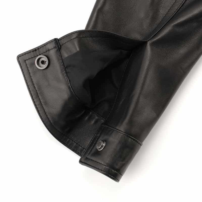 EMMETI EMMETI＜エンメティ＞レザー シングルライダースジャケット"JURI" BLACK