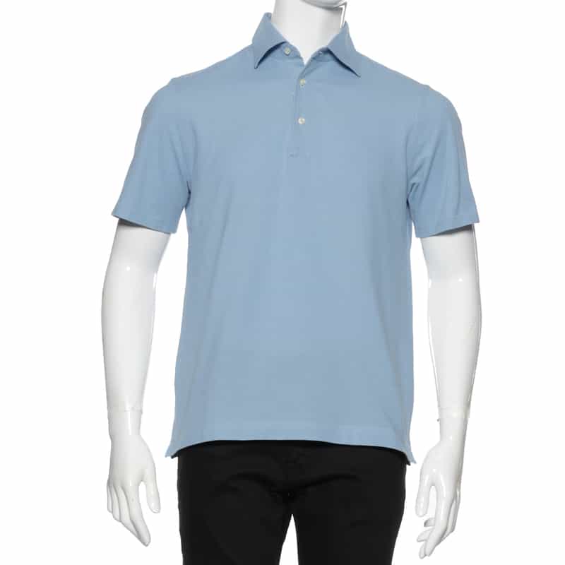 GUY ROVER GUY ROVER＜ギ ローバー＞コットン鹿の子ポロシャツ LIGHT BLUE