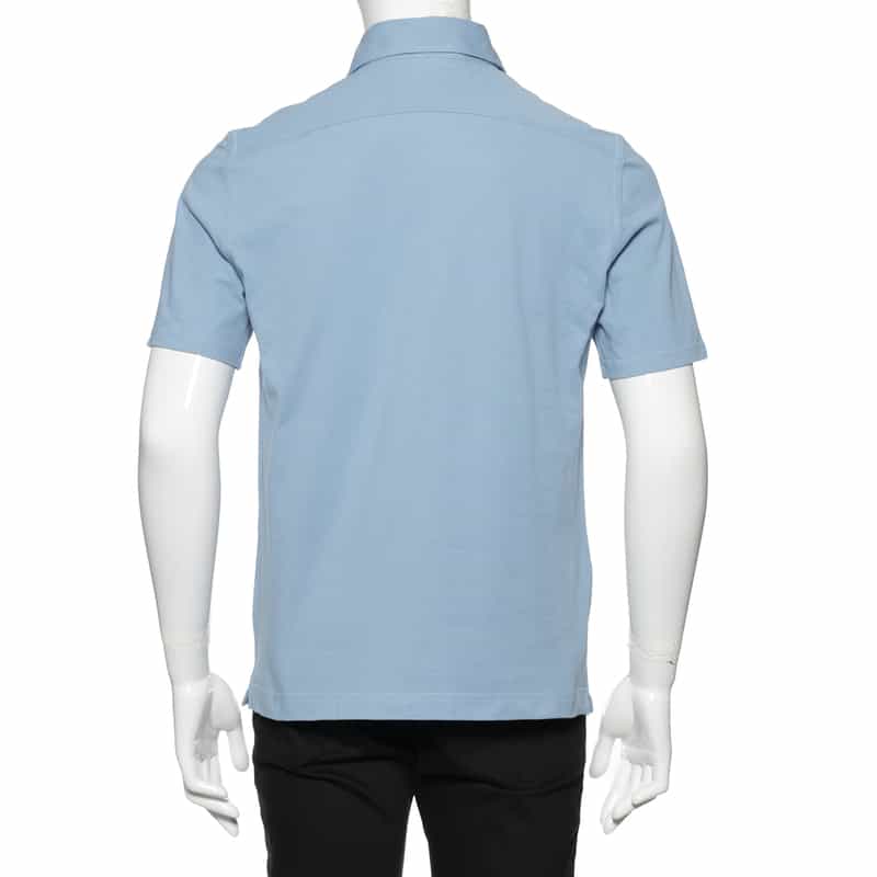 GUY ROVER GUY ROVER＜ギ ローバー＞コットン鹿の子ポロシャツ LIGHT BLUE