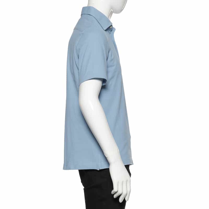 GUY ROVER GUY ROVER＜ギ ローバー＞コットン鹿の子ポロシャツ LIGHT BLUE