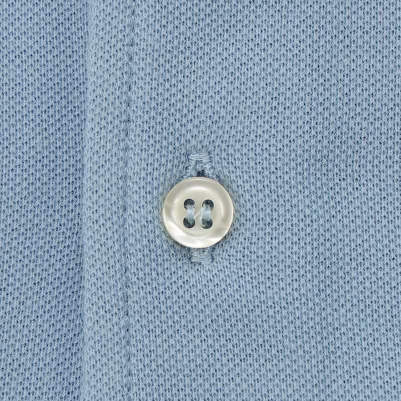 GUY ROVER GUY ROVER＜ギ ローバー＞コットン鹿の子ポロシャツ LIGHT BLUE