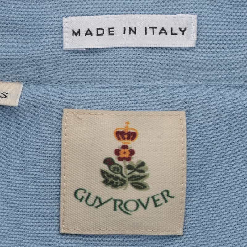 GUY ROVER GUY ROVER＜ギ ローバー＞コットン鹿の子ポロシャツ LIGHT BLUE