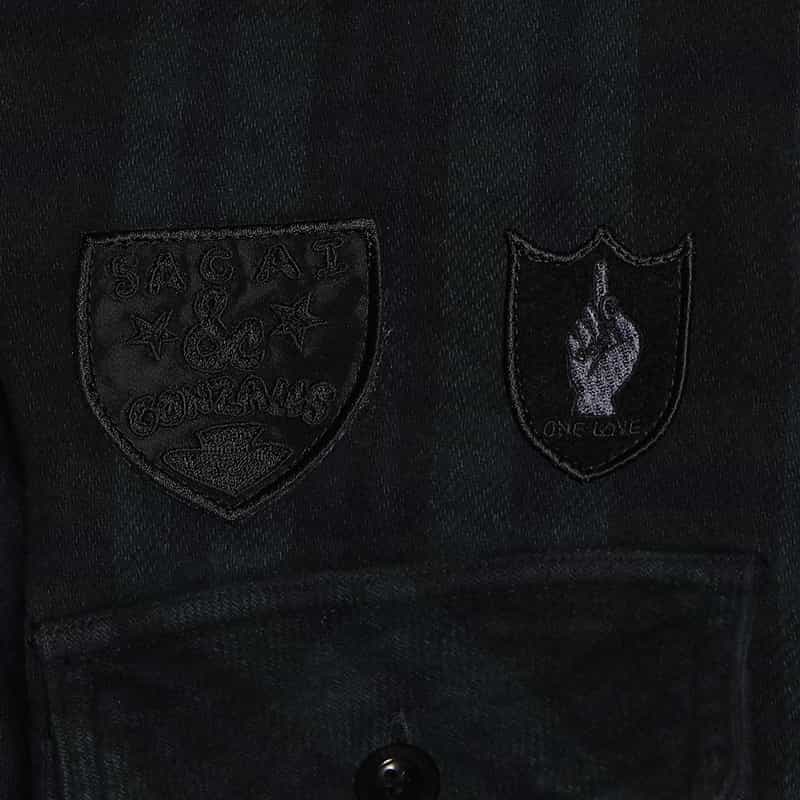 SACAI MARK GONZALESコラボレート スエットフーディ BLACK