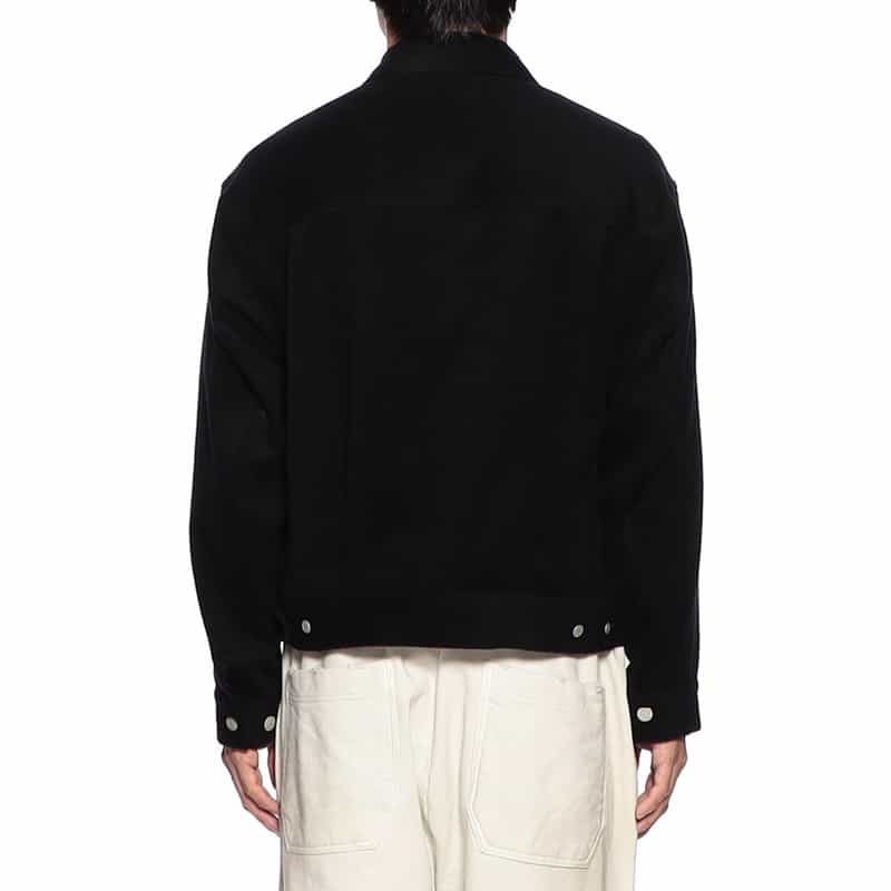 MARKAWARE バーニーズ　ニューヨーク限定カシミヤ素材シャツジャケット BLACK