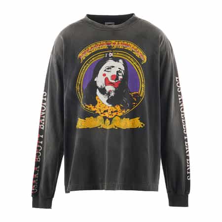 ヴィンテージ加工プリントロングスリーブTシャツ（2222345