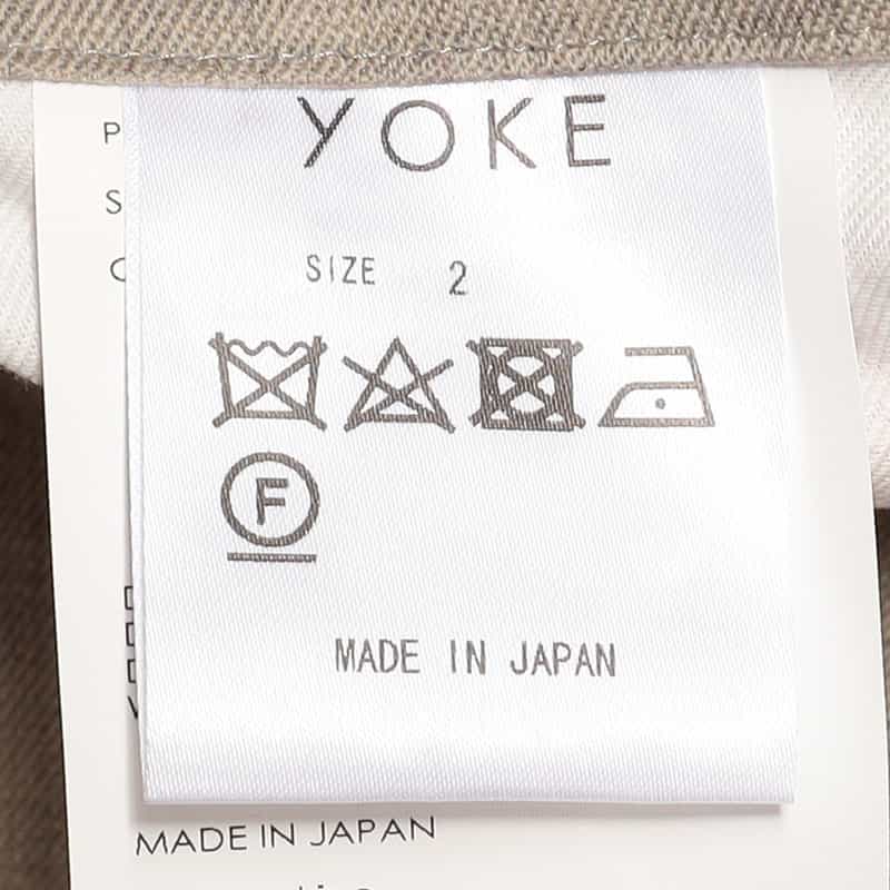 YOKE ストレートパンツ IVORY
