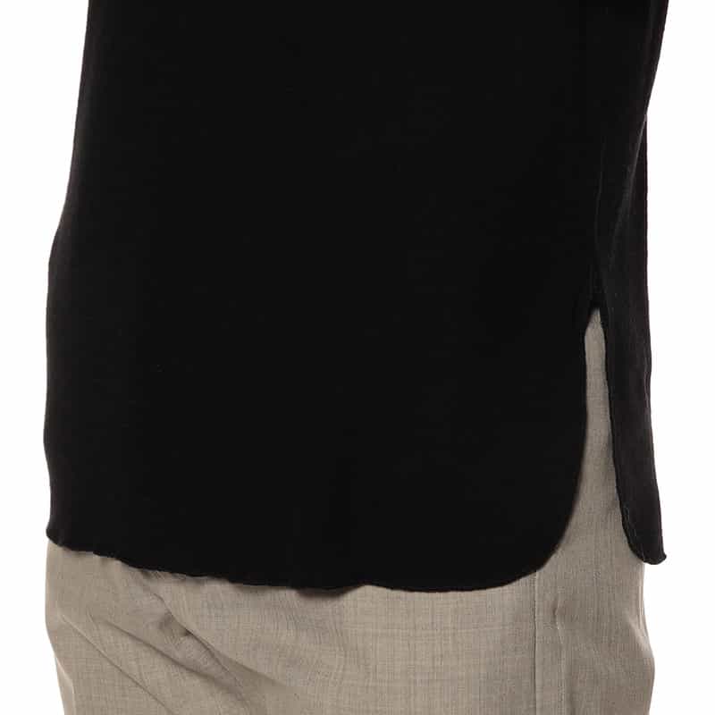 YOKE ウール ハイネックTシャツ BLACK