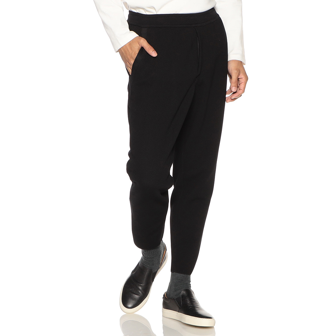 バーニーズ　ニューヨーク限定メッシュ テーパードパンツ