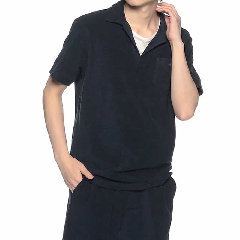 OAS テリーポロシャツ NAVY