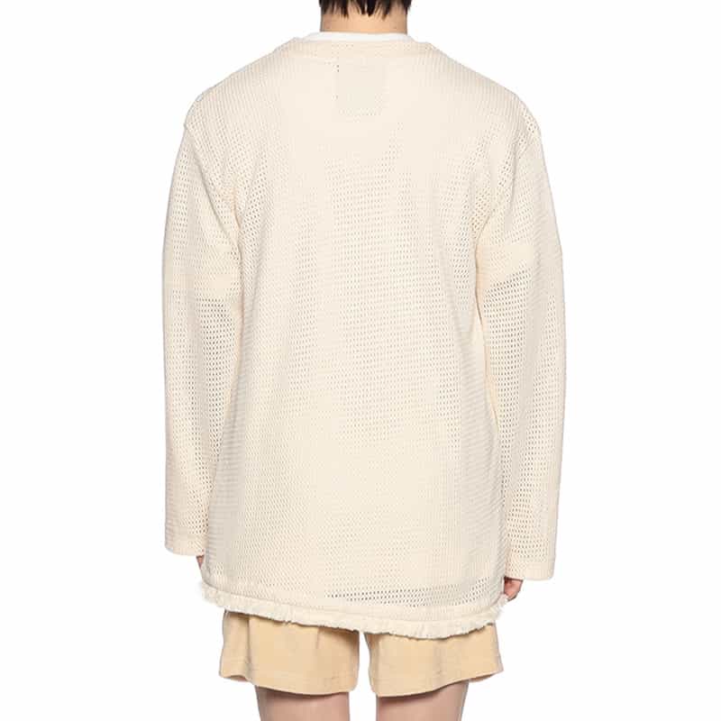 OAS コットンVネックニットカーディガン IVORY