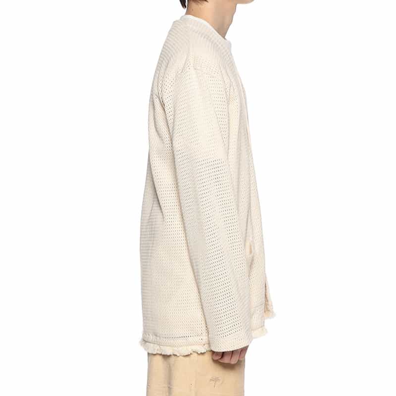 OAS コットンVネックニットカーディガン IVORY